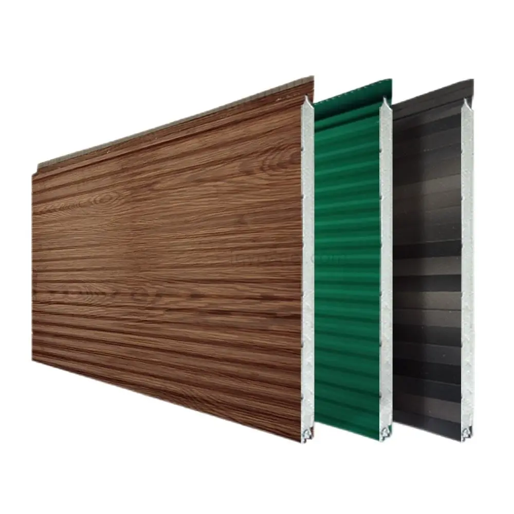 Easy Install Metal Siding Panel Polyurethane Pu Sandwich Panels For
