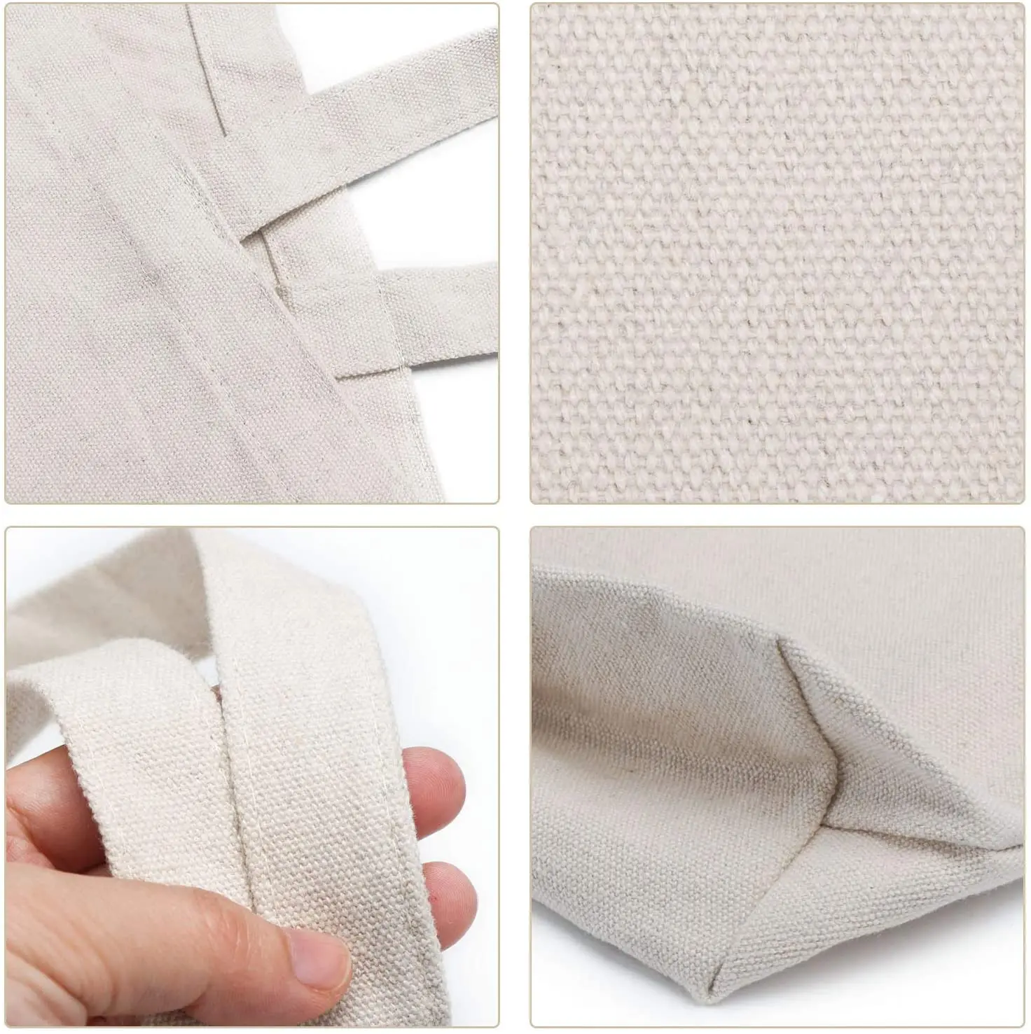 Recycle Tote Bag Cotton Canvas Womens Hign Gsm Cotton Canvas Vintage Grocery Shopping Bag Canvas Tote Handbags for Women factory