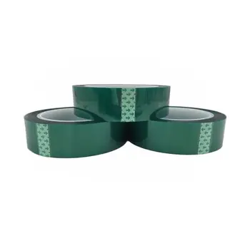 Heat-Resistant Silicone Spray Protection Pet Polyester Masking Reflective Polyimide Tape Green High Temperature Insulation