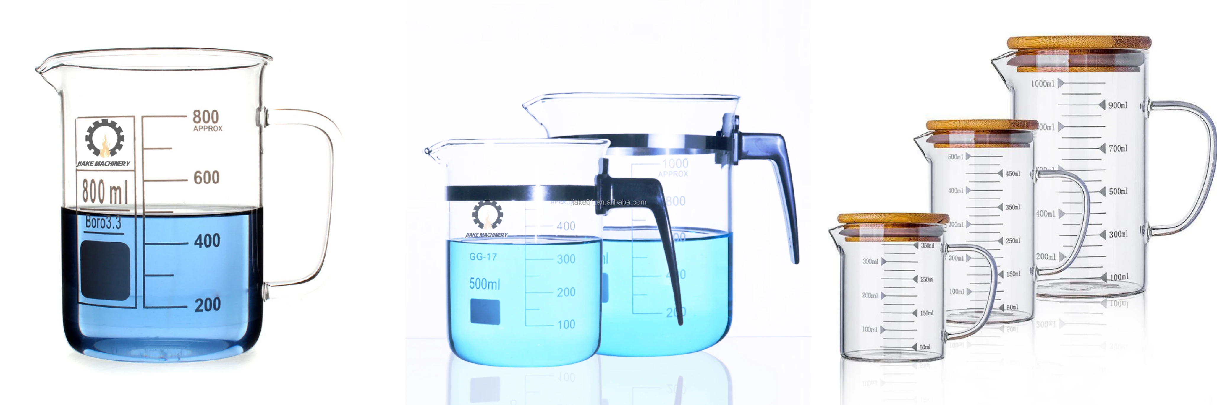 Clear High Quality Borosilicate Glass Beaker with Graduation Marks Heat ...