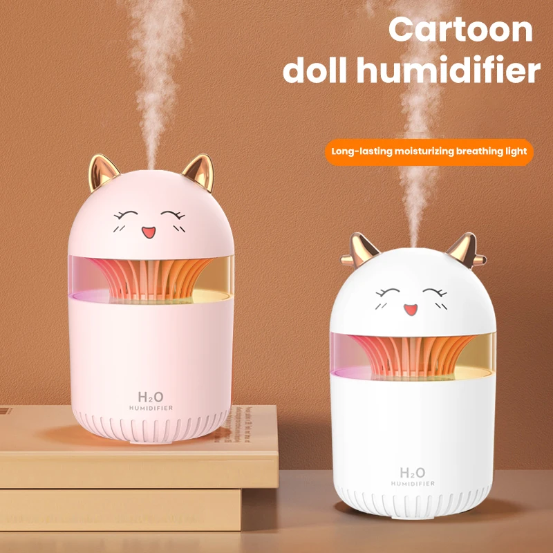 H2o Usb Colorful Humidifier Fire Flame Humidifier Diffuser Smart