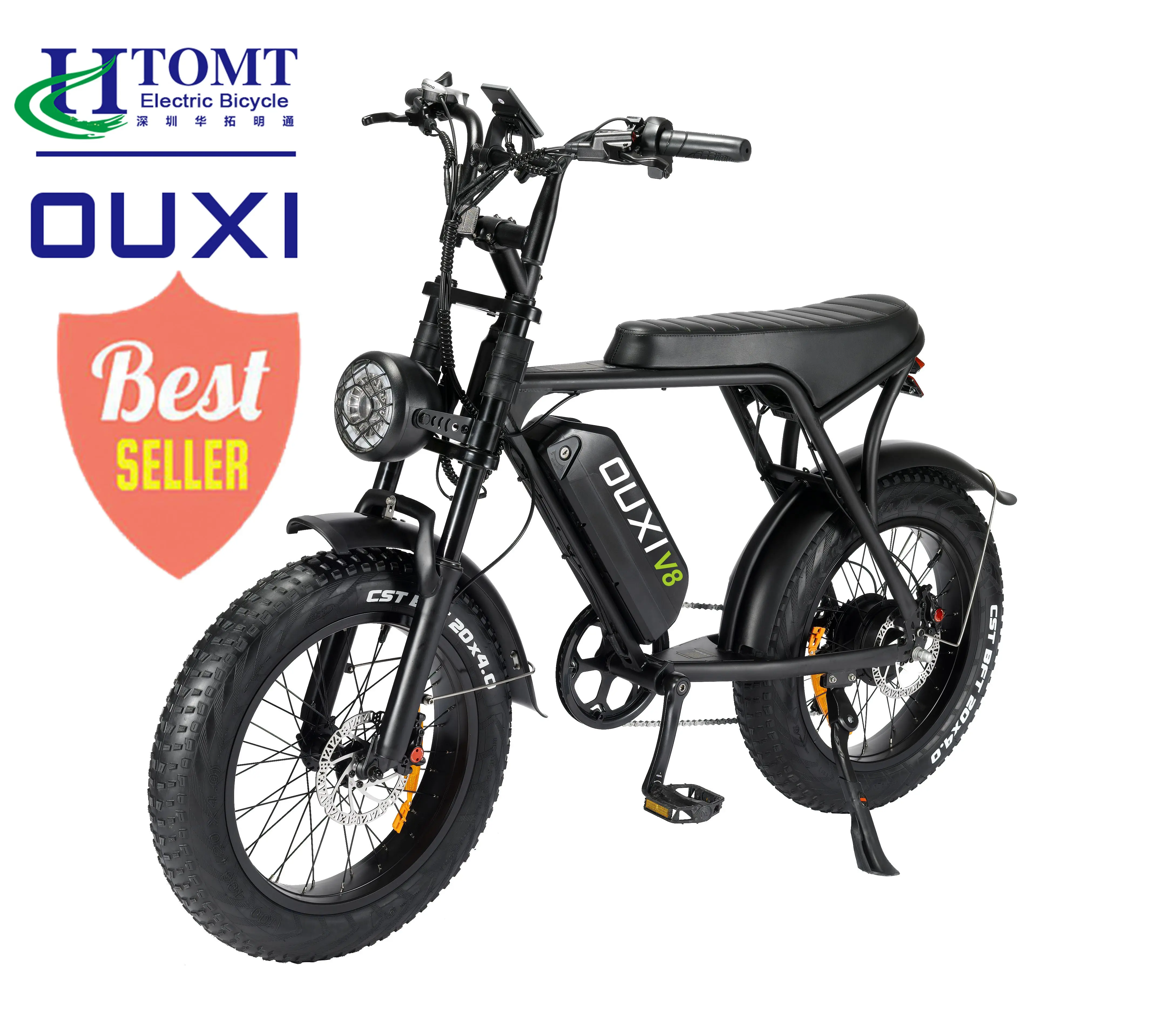 20inch Fat Tire Electric Bicycles Ouxi V8 1000w 750w Fatbike 250w Motor ...