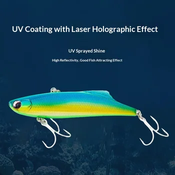Lure Artificial Bait Sinking VIB Fishing Lure 90mm/27g UV Coated Laser Long-Cast ABS Hard Bait Simulation Without Hooks – Hard Lure – view 4