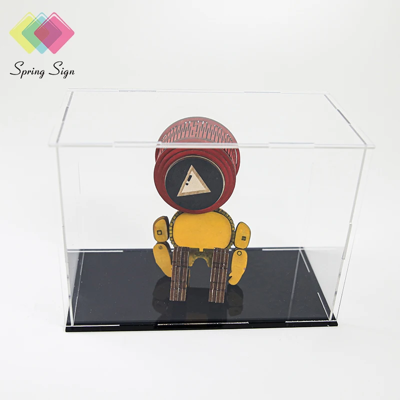 product-750-750 Spring Sign Acrylic Box Display case Acrylic Display Box Cabinet Showcase