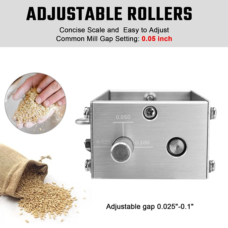 Malt Mill Brewery Double Roller Mill,Best Malt Grinder For Home Brewing