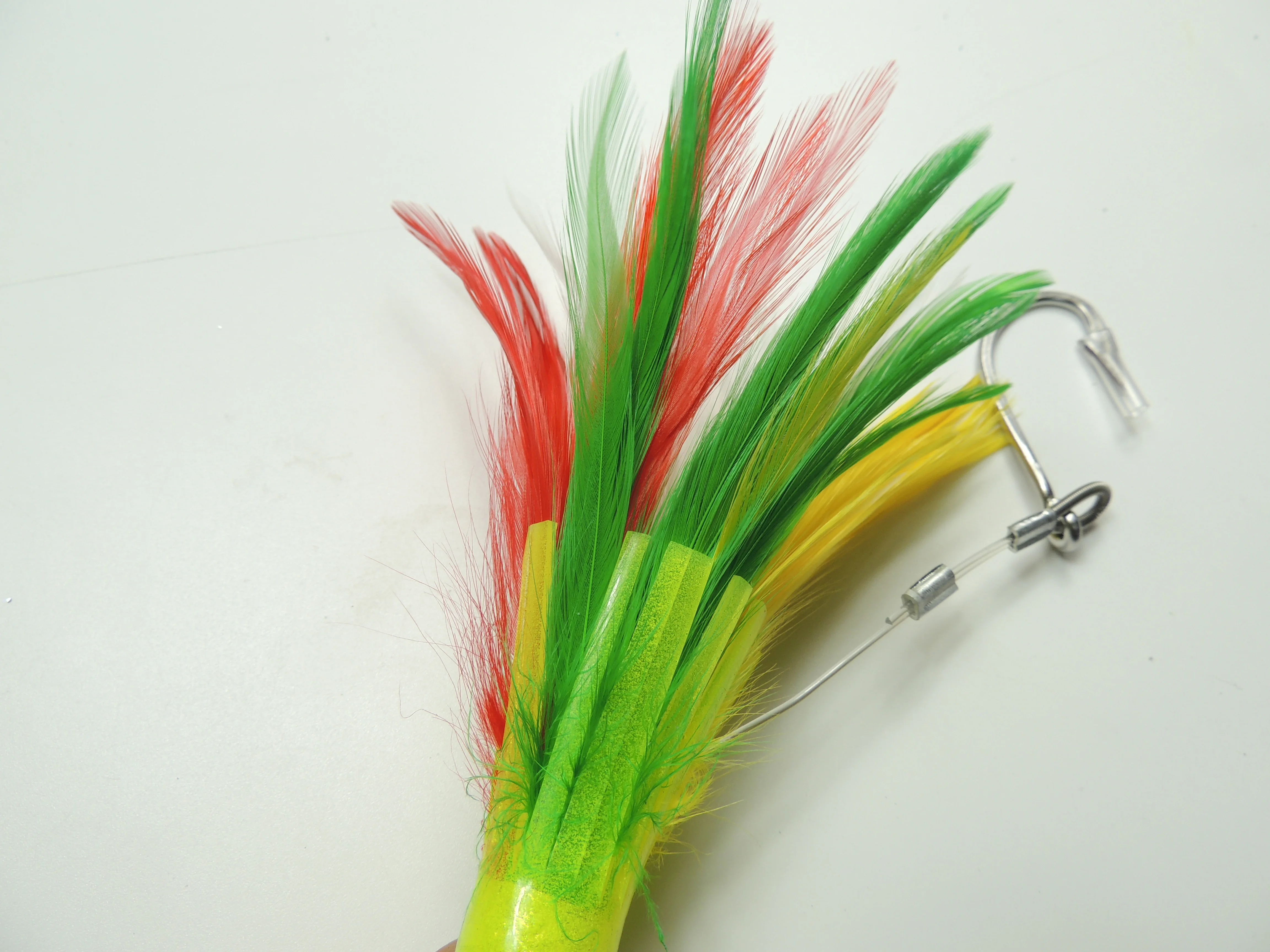 trolling feather jig lures squid skirts