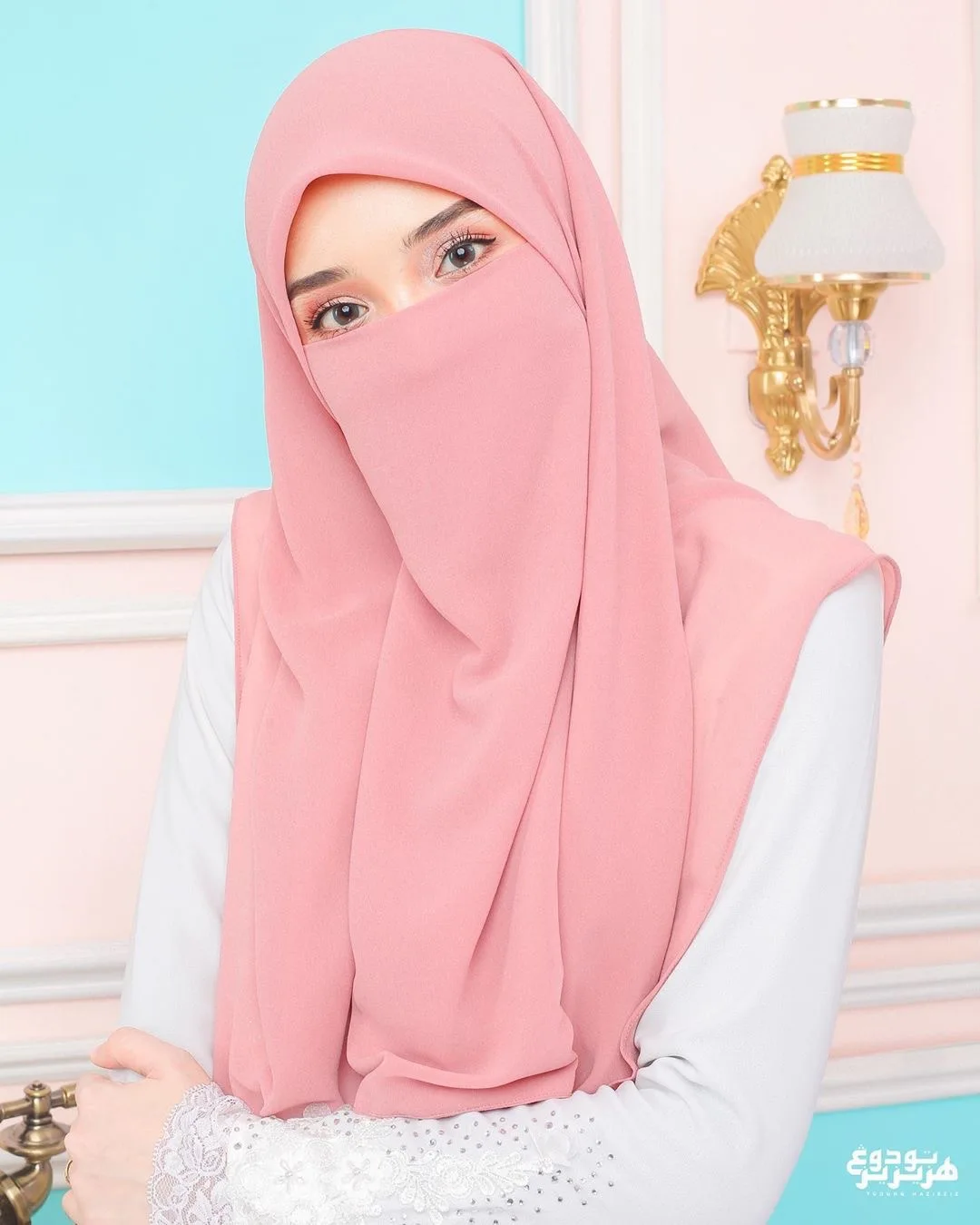 Custom Made Malaysia Women Instant Hijab Shawl With Face Cover ...