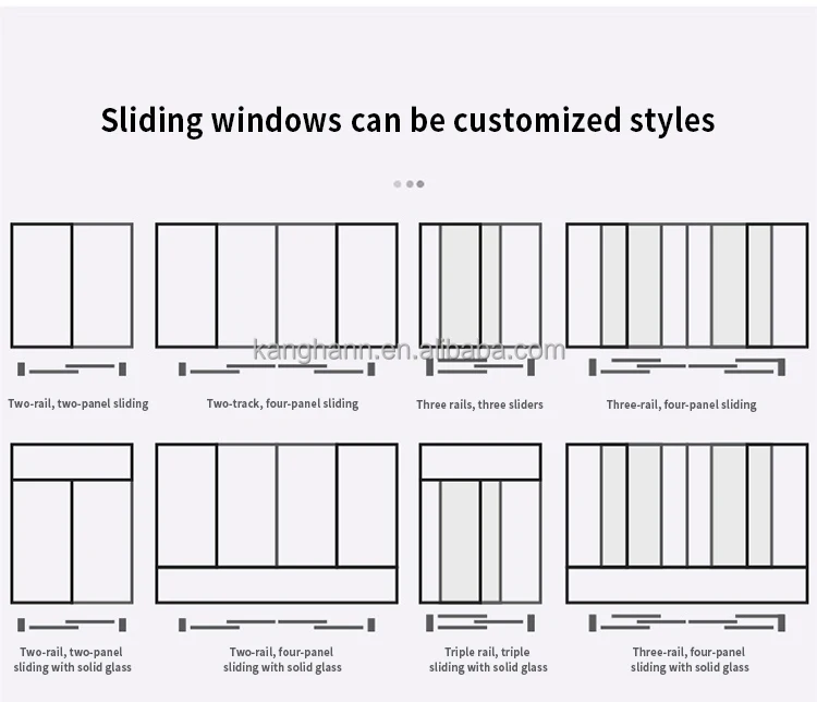 Simple Design Aluminum Sliding Window Simple Design Powder Coated ...