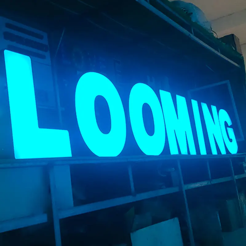 Custom Channel Letter Advertising Shop Name Board Design Acrylic Led 3D Letter Sign Light Word Display for Building Sign Board