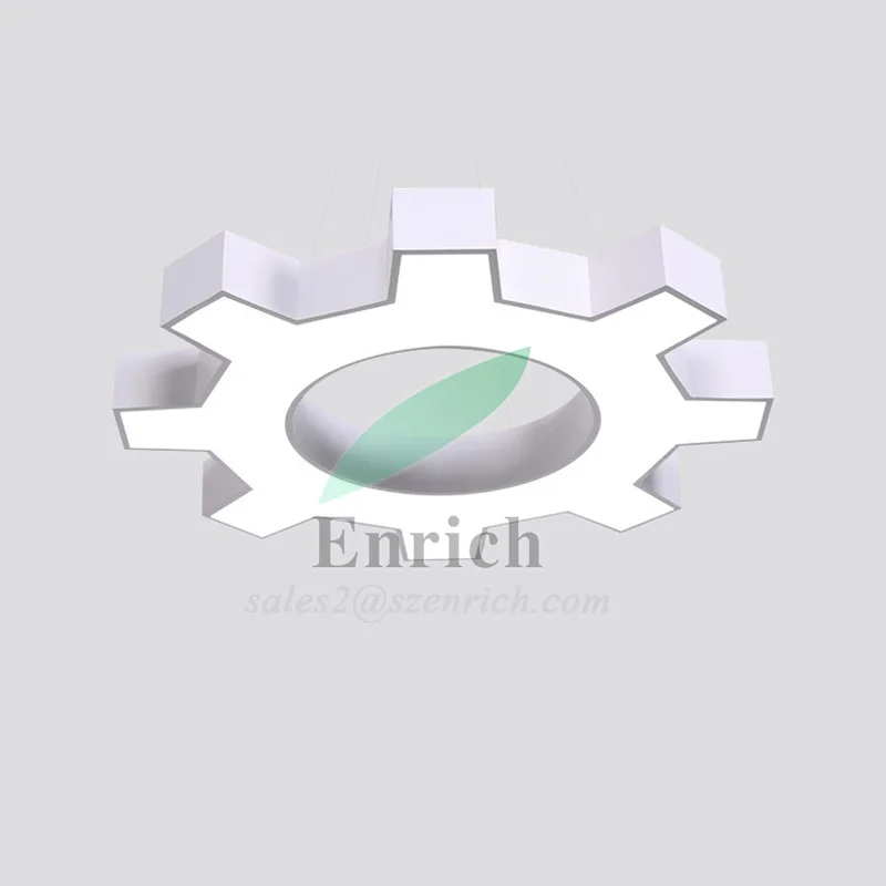 Surface Mounted Gear Shape LED Ceiling Lights With 800mm Diameter