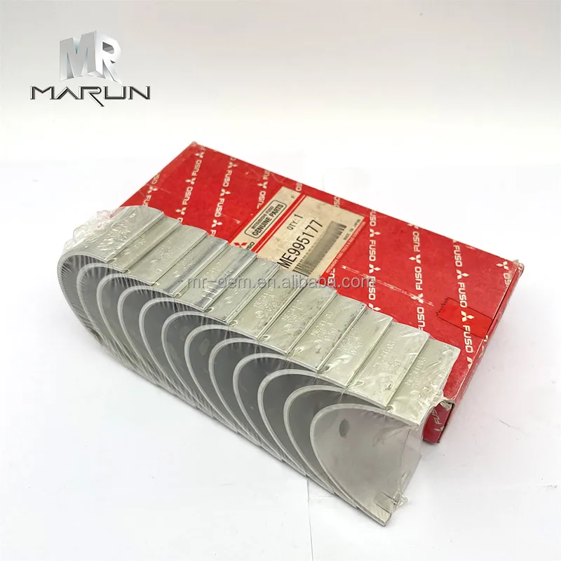 Original Brand Excavator Spare Part Crankshaft Bearing Set ME995177 for Mitsubishi Construction Machinery Engine