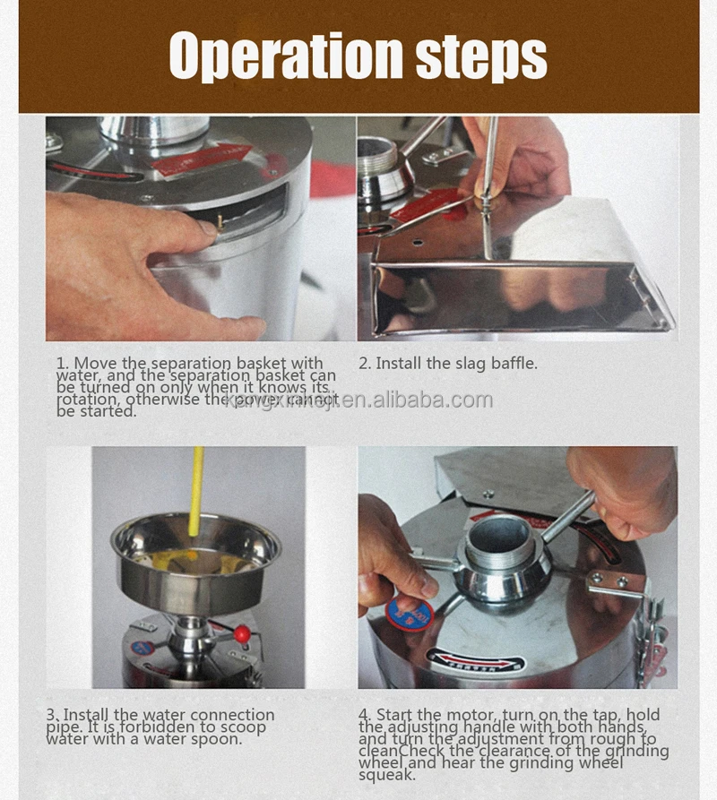 Soya Bean Milk and Dregs Splitter Machine Grinder Industrial Commercial Soymilk Soybean