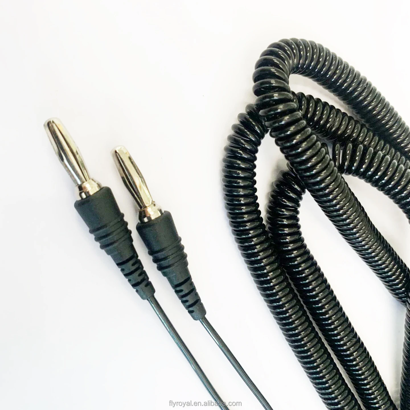 Customize High Flexibility Banana Plug Connector Spiral Coiling Cable