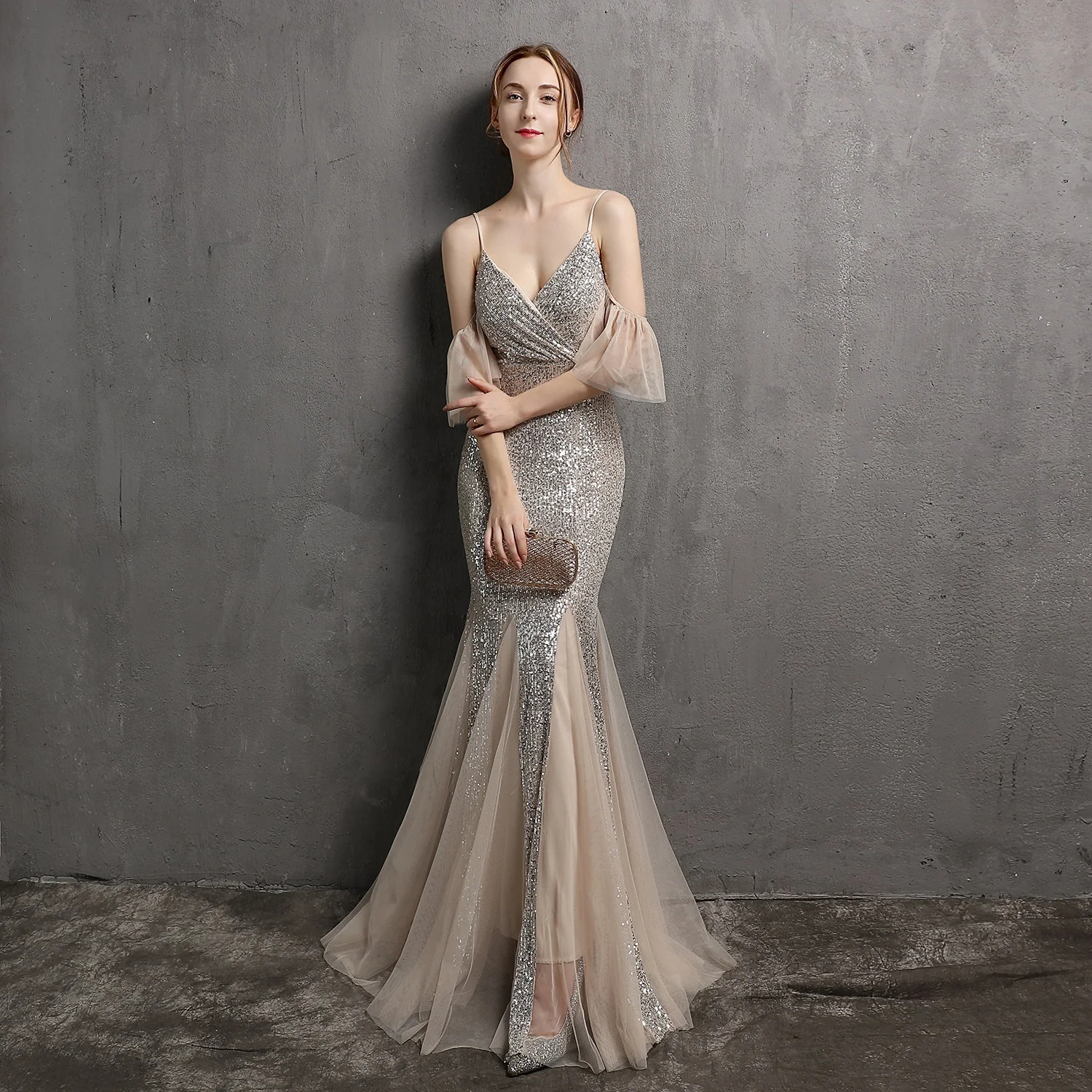 alibaba party dresses alibaba Wholesale Elegant Evening Party Dresses for Women Floor-length  Evening Dresses Evening Dresses for Veiled Women