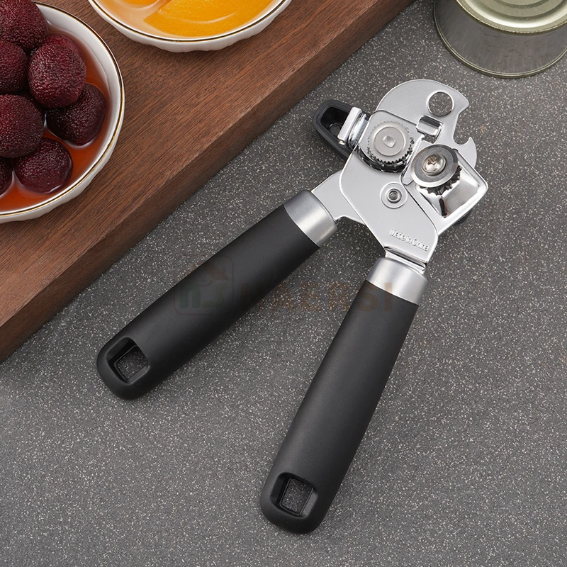 Hand Held Can Opener Smooth Edge,Strong Good Grips Safety Can Opener