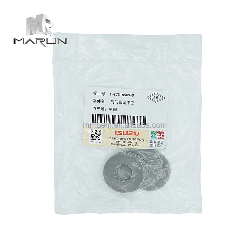 4JB1 4BG1 Original  Valve Seat 1-87618509-0 5-12563001-0  for Excavator NKR4P Construction Machinery