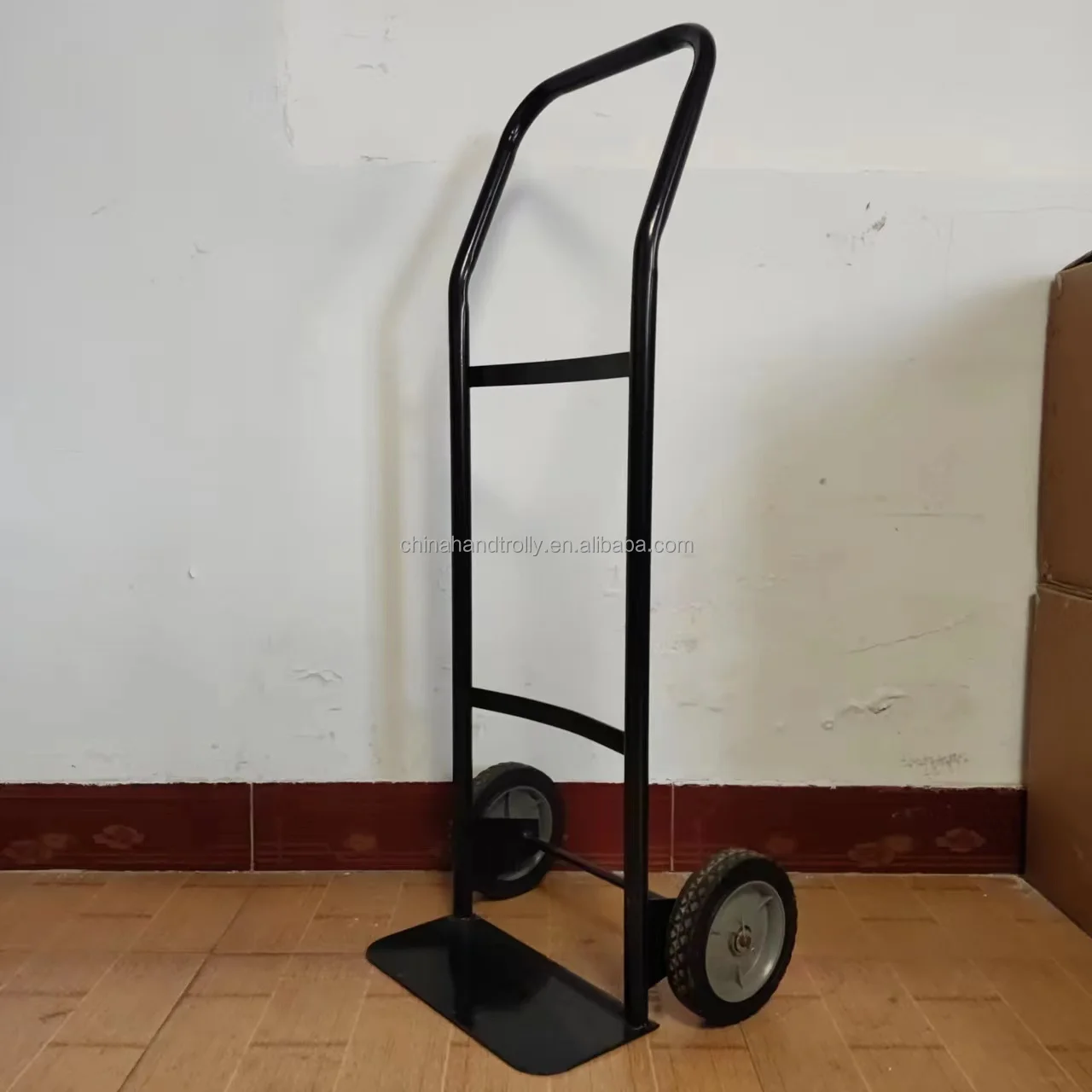 Black Mini Trolley With Solid Tires Small Trolleys Heavyduty Trolleys
