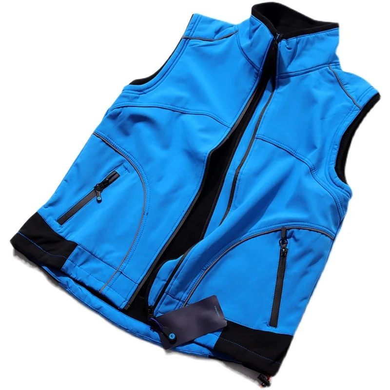 Outdoor Softshell Vest Outdoor Sleeveless Jacket Camping Hiking Vest