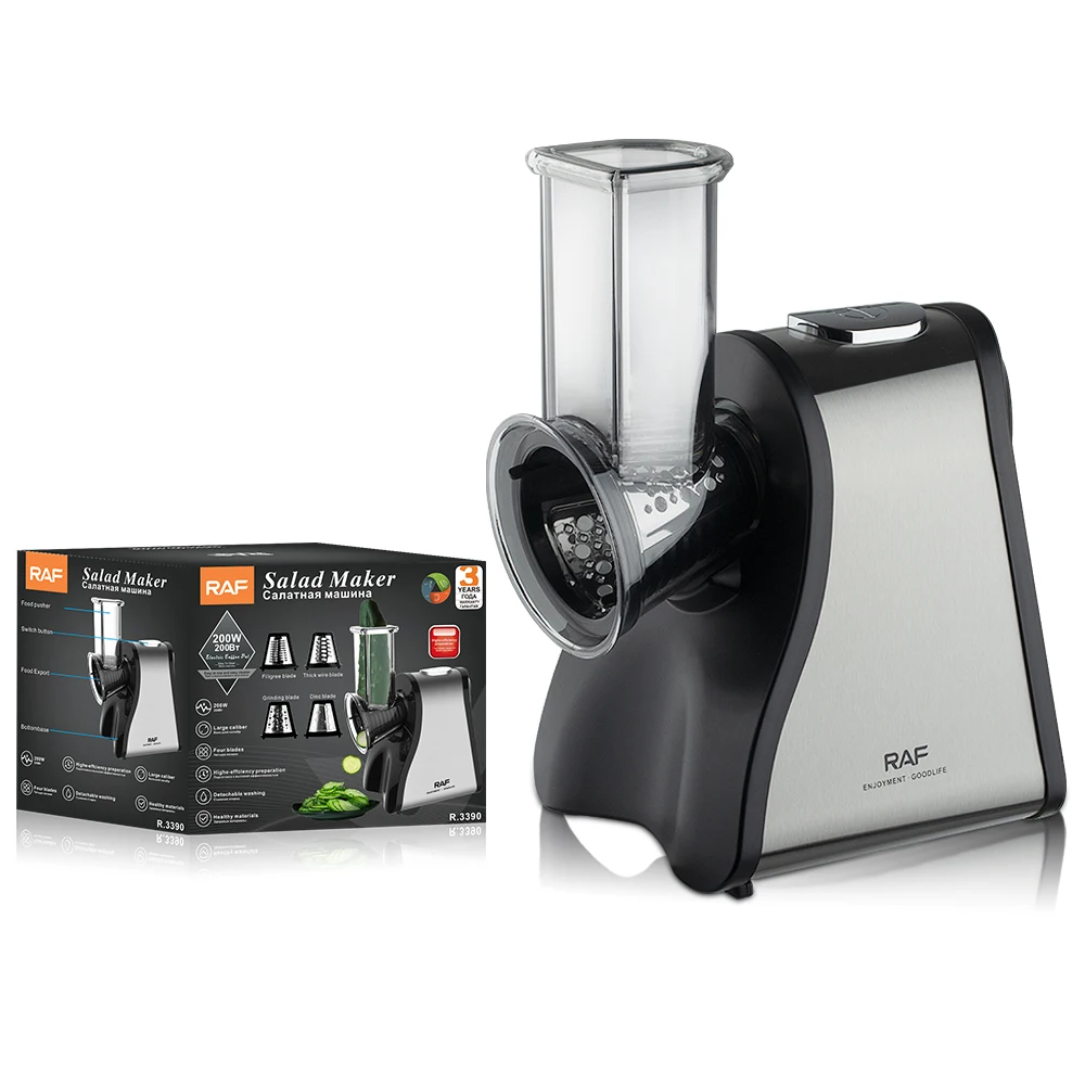 RAF Multifunction Salad Mincing Fufu Machine Yam Pounder Processor Shred Vegetables Food Chopper Electric Slicer