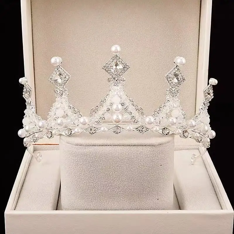 Детский головной убор в Корейском стиле с короной и цветами для девочек и подружек невесты красивые головные уборы для детей подарок на день рождения