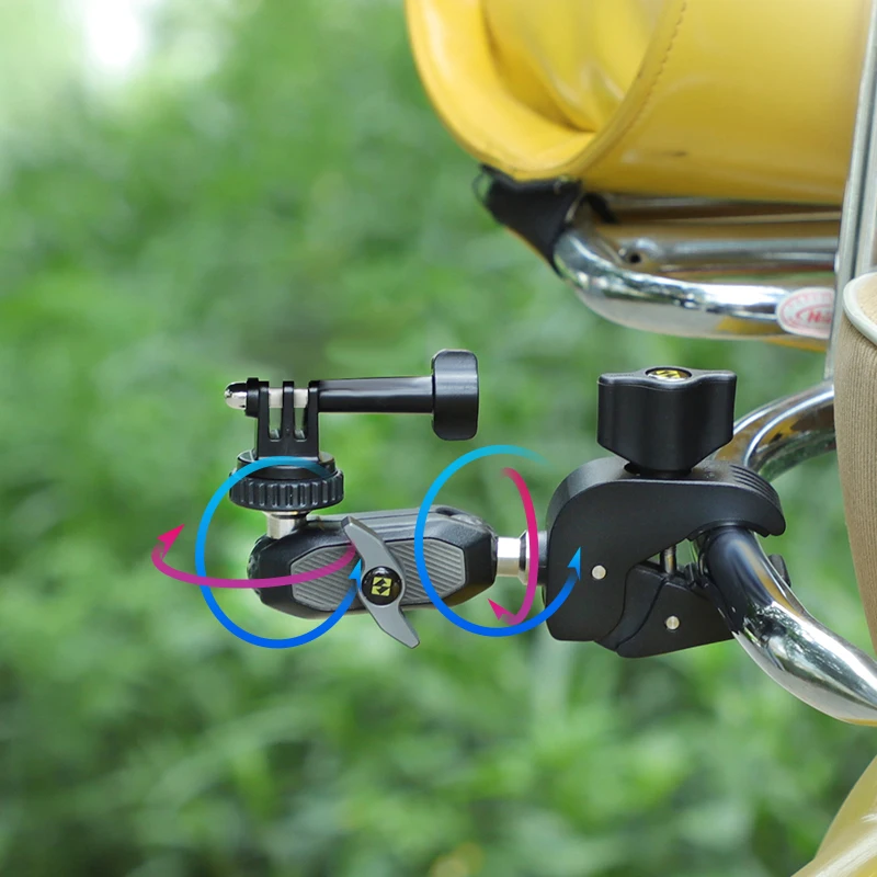 SMNU „Storm“ serijos aukščio reguliavimo sportinės kameros motociklų laikytuvas, veiksmų motociklų kameros laikytuvas