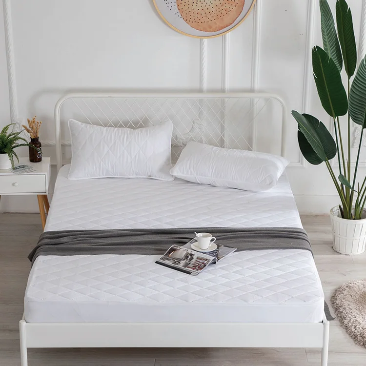 Хит продаж, хорошо спящий дешевый полиэстеровый стеганый защитный чехол для матраса