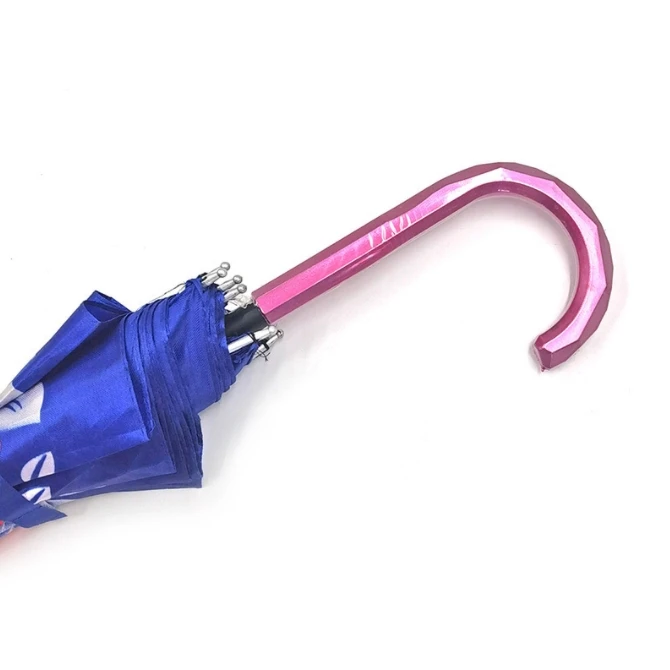 Factory Wholesale Multiple Printed Design Straight Rain Umbrella With Plastic Cover Case