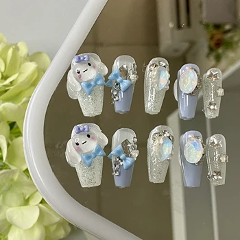 24pcs High Quality Wholesale Press On Nail With Kawaii Customized Designs