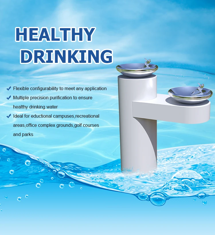 IUISON cheap factory price wall mounted stainless steel drinking water fountain for school factory