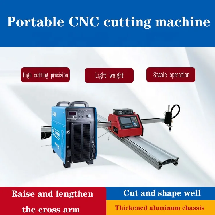 Portable Mini CNC Plasma Cutting Machine 220V for Steel Metal, Sheet & Pipe with 1500x3000mm Table Size