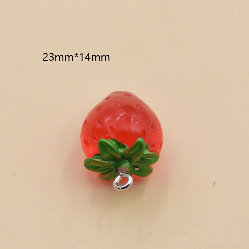 Jc Crystal Wholesale Cute Fruit Designs Mini Resin Charms With Hook Diy Earring Resin Food