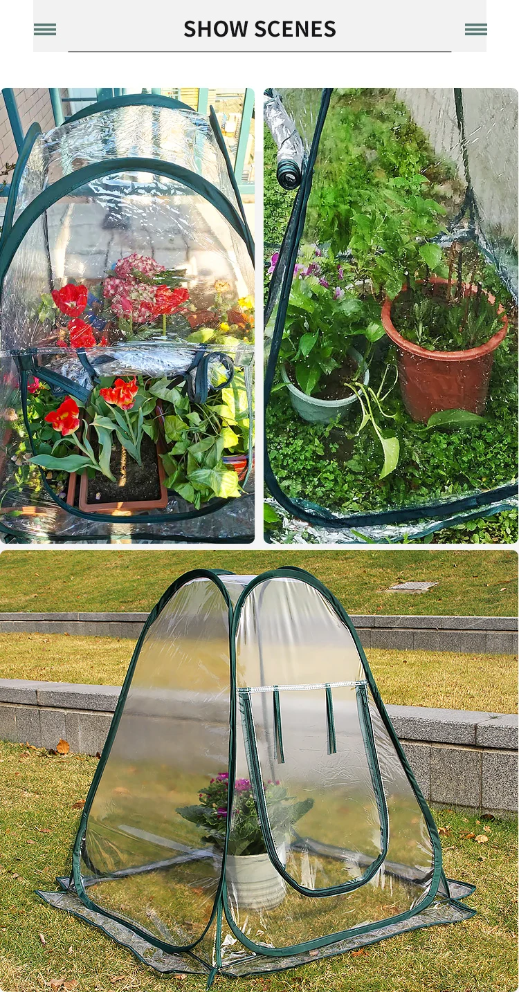 弹出种植房屋小型便携式园艺植物盖花园花亭 Buy 花园cold Frame温室cloche Pvc室内室外后院温室盖子 花园温室出售product On Alibaba Com