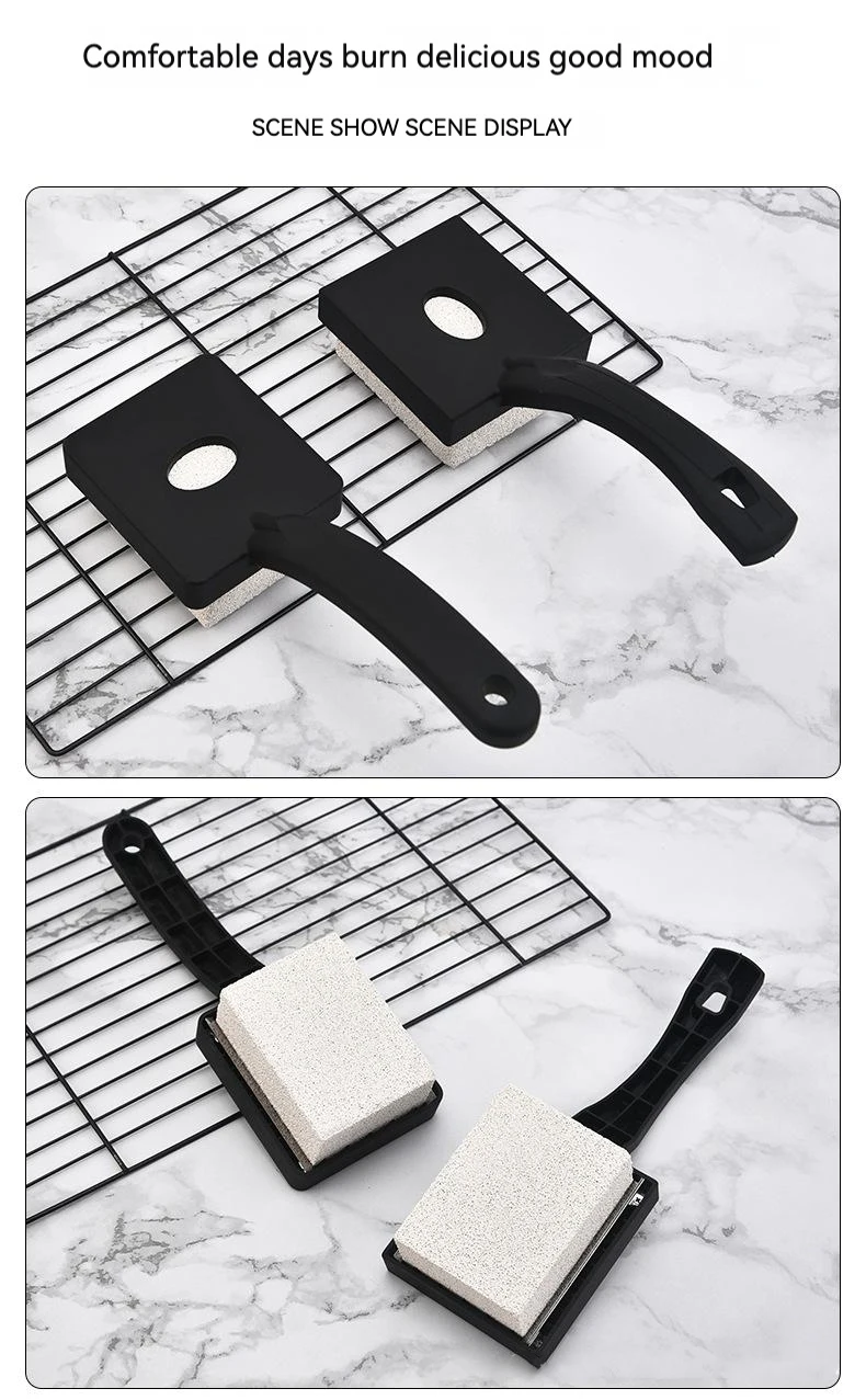 Grill Cleaning Tool Brick Replaceable Head Brush Pumice Stone Cleaner
