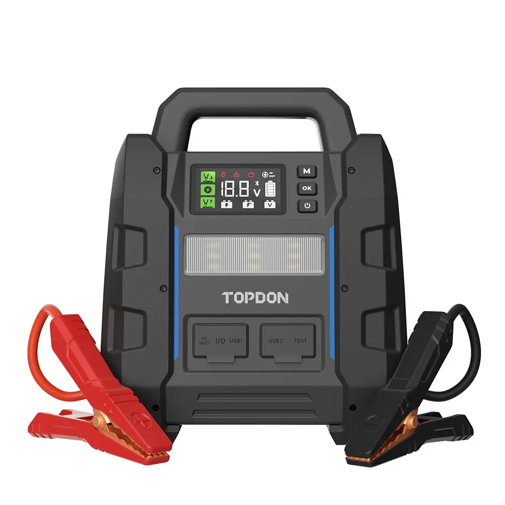Portable Topdon V4500 Plus Multi Function Battery Booster Powerbank Super Capacitor 12V Jump Starter Power Bank for Truck