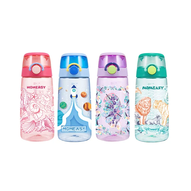 Small MOQ New Products BPA Free Kids Water Bottle 550ml Baby Training Cup With Portable Carrying Handle