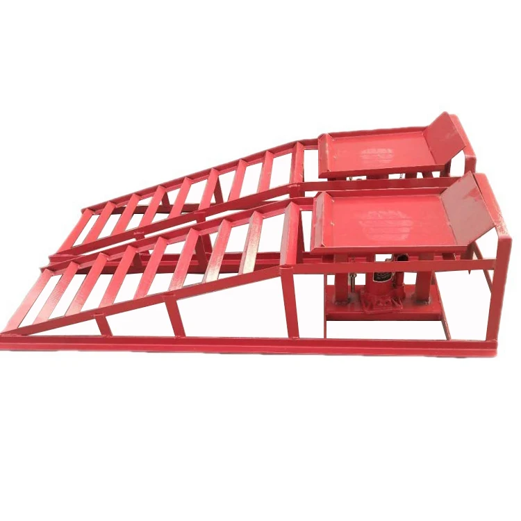 66インチ低背スポーツカーリフトサービスランプ 自動車トラックサービスランプ 2個パック 5トン 薄型油圧カーランプ カーリフトサービスランプ レッド