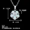 Xl35 collana di fiori a cinque petali di perle rotanti argento