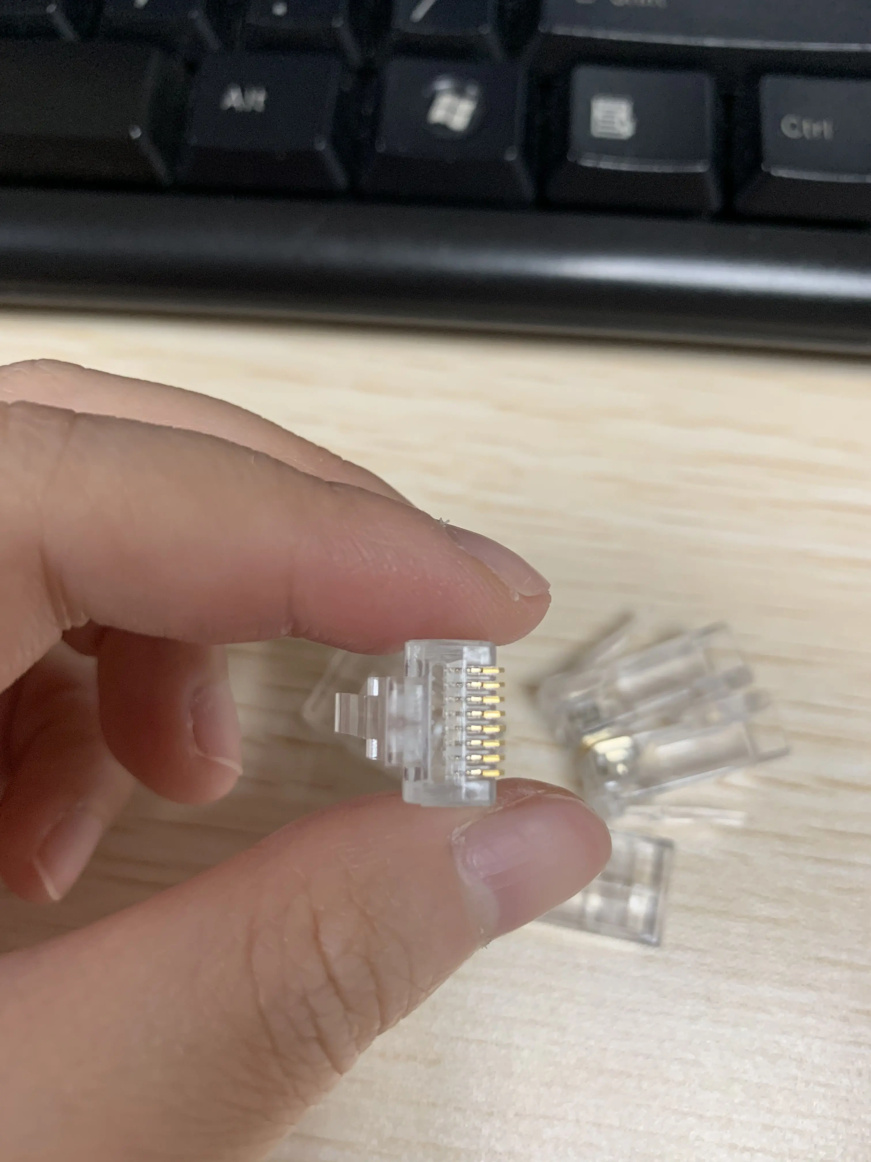 Rj45 Easy Pass Through Connector Cat5e Cat6 Connector - Buy Cat6 Pass ...