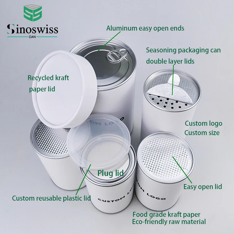 wholesale bespoke aluminium foiling lining paper tube packaging supplier,  airtight Oatmeal container