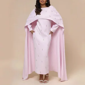 Wholesale Autumn 2026 New Fashion Elegant Temperament Diamond Slimming Elegant Cloak Cloak Women's Dress