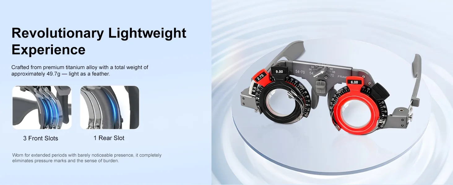 High Quality Wholesale Ophthalmic Trial Lens Frame with Titanium Metal Material for Optical Optometry