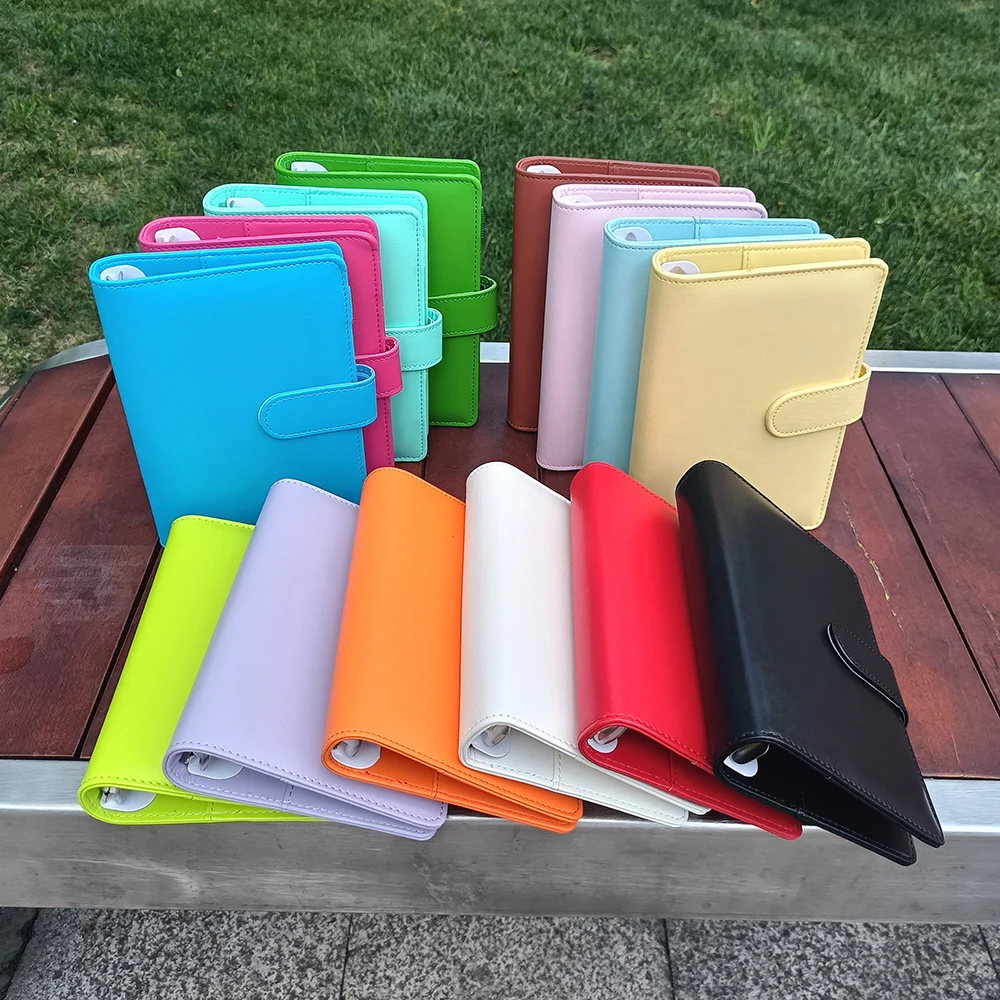 Wholesale Custom Planner Binder Notebook A5 A6 Ring Binder Budget Pu