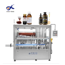 Automatic 2 Heads 10-500ml fruit juice bottle syrup oral liquid filling machine production line