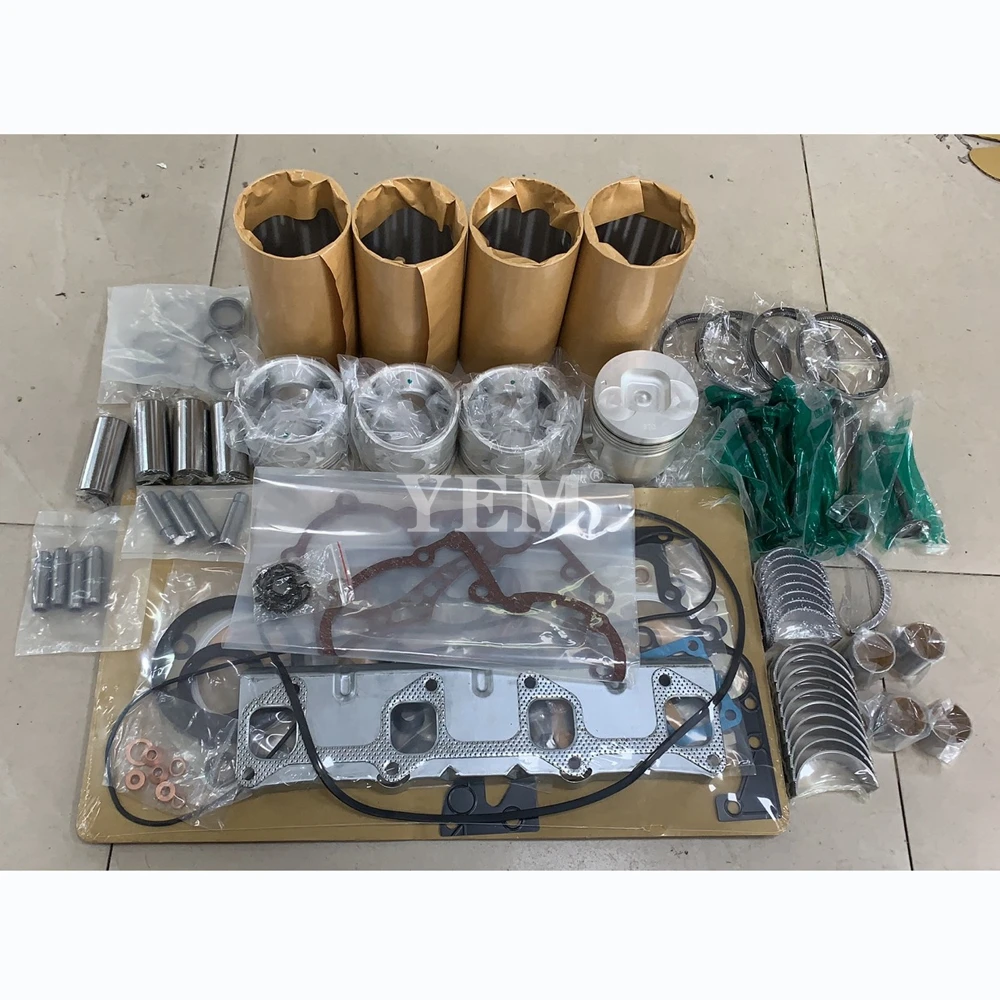 Overhaul Repair Kit With Cylinder Gaskets Piston Rings Liner Bearing Valves Fit for Isuzu D201 Engine Replacement Parts