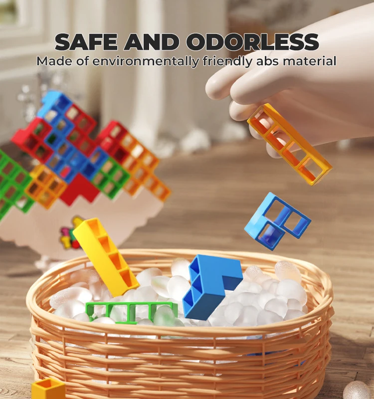 Kids' Perfect Stack Attack Block Puzzle Game Balance Toys