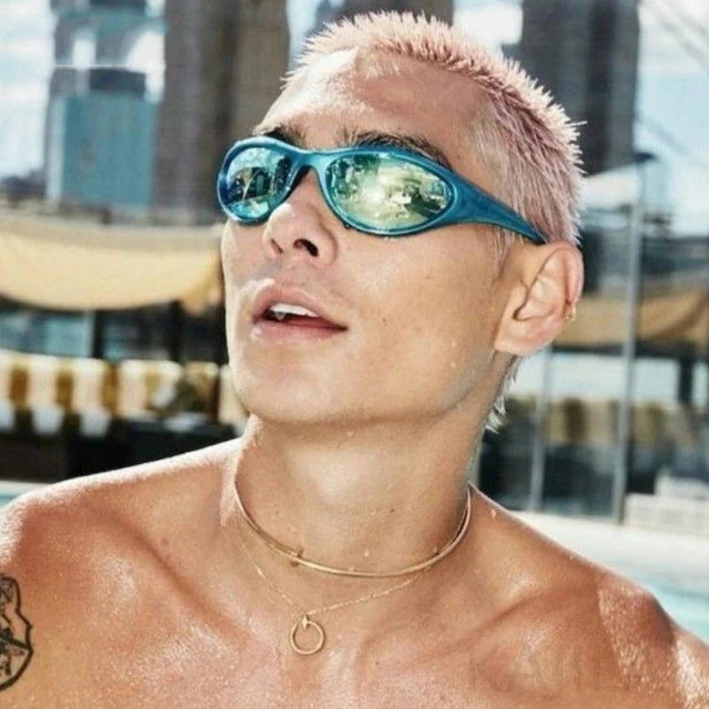 Y2K Sports Punk Sunglasses - Retro 2000's Sun Glasses