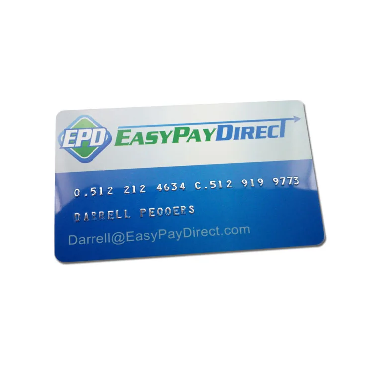 FM4442 Contact Chip Embossed Customized Double Sides Printed Fake Magnetic Stripe Credit Promotional Advertising Business Card