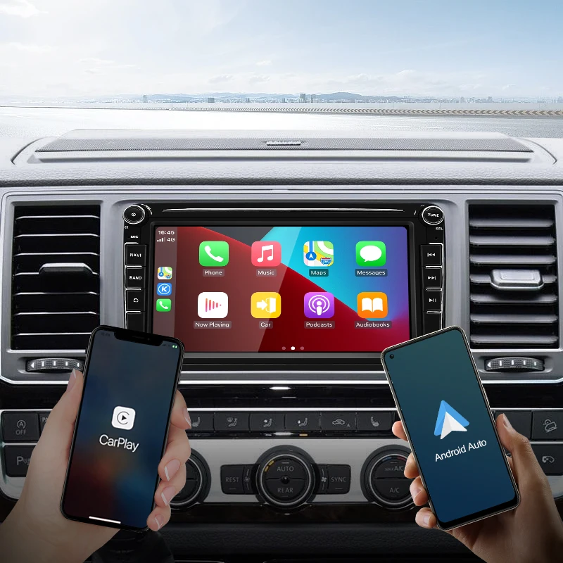 Stwei Android12 2Din 8インチタッチスクリーンVWポロゴルフパサート