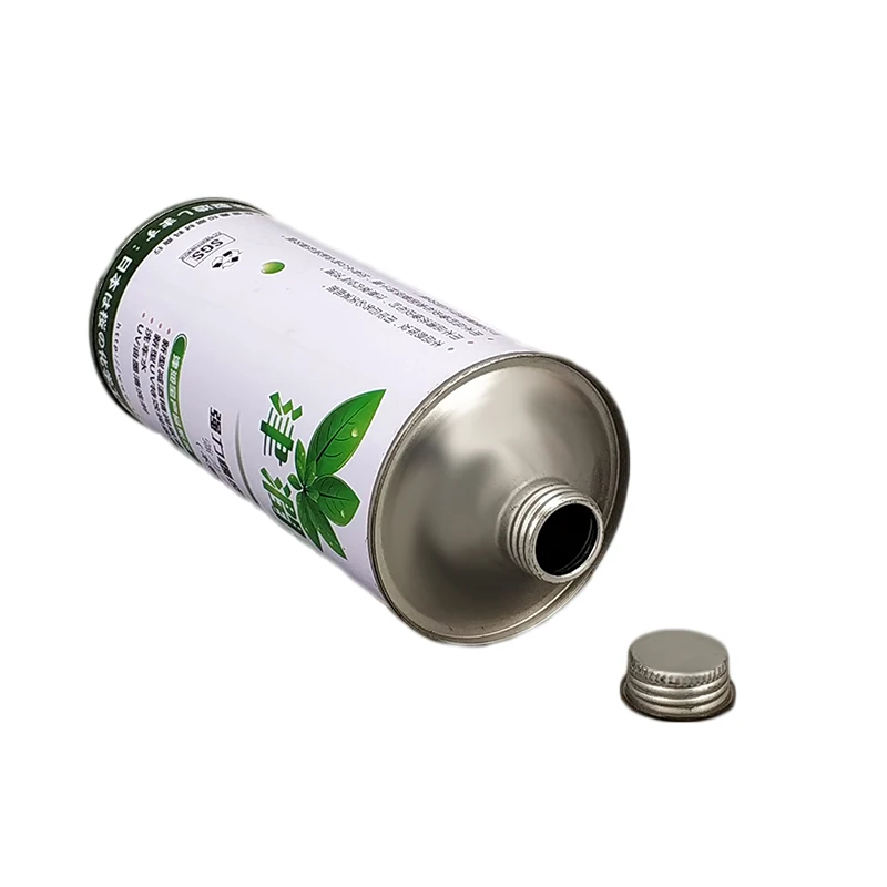 250ml/500ml/1L Round Engine oil paint metal can Screw top lid tin can