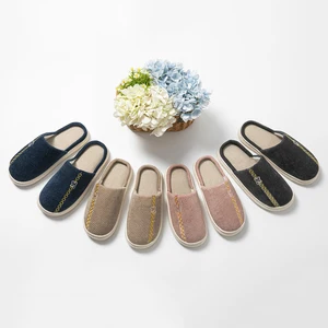 Women's and Men's Indoor Home Winter for Slippers with PVC Outsole for Season Use